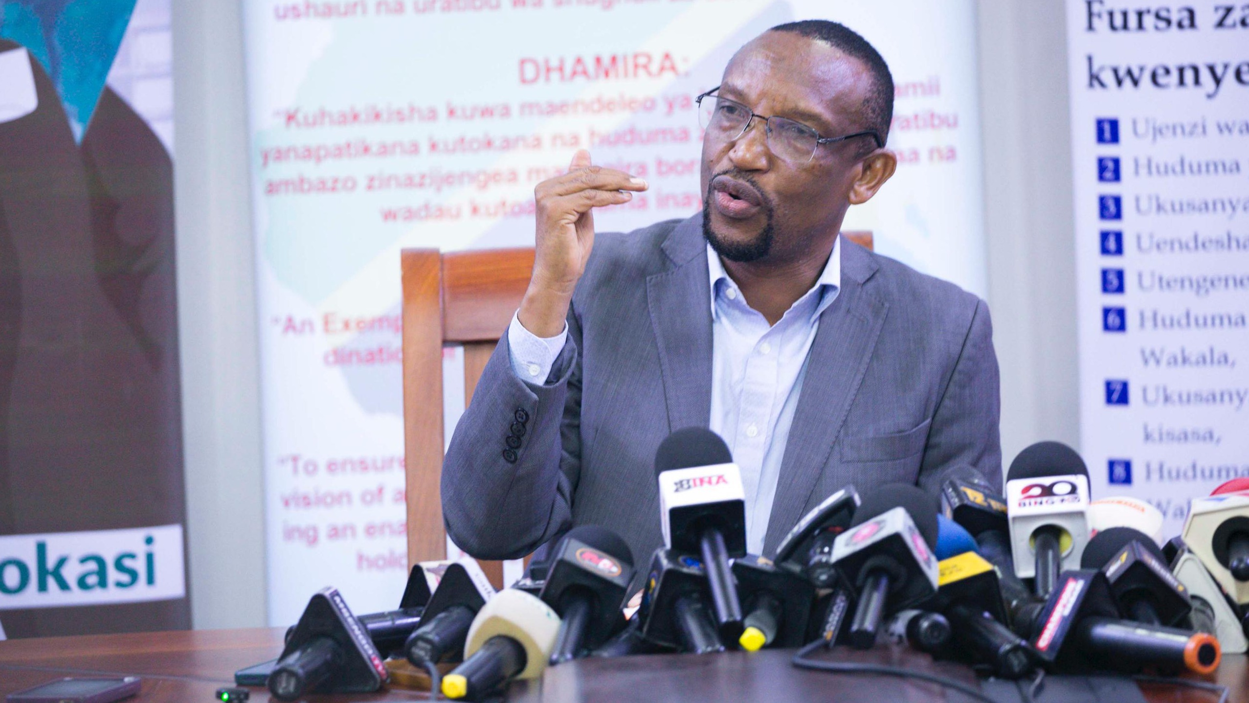 Dr. Kihamia afafanua hasara, ujenzi wa miundombinu kwa waandishi wa habari